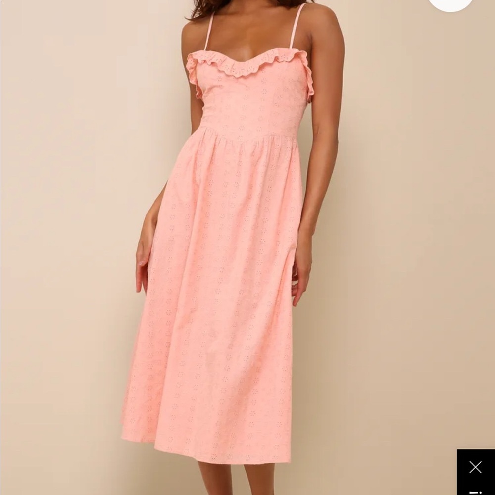 Lulus lovely weather pink bustier with pockets